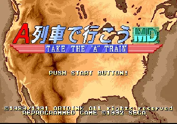 A Ressha de Ikou MD (Japan) screen shot title